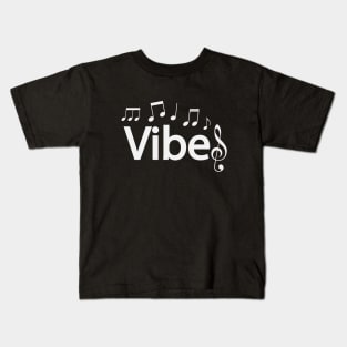 Vibes artistic typography design Kids T-Shirt